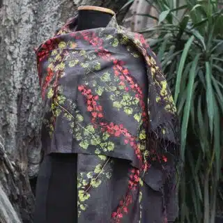 Printed flowers scarf