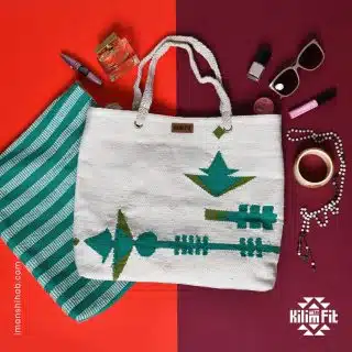 Kilim Bag - Bamboo Green