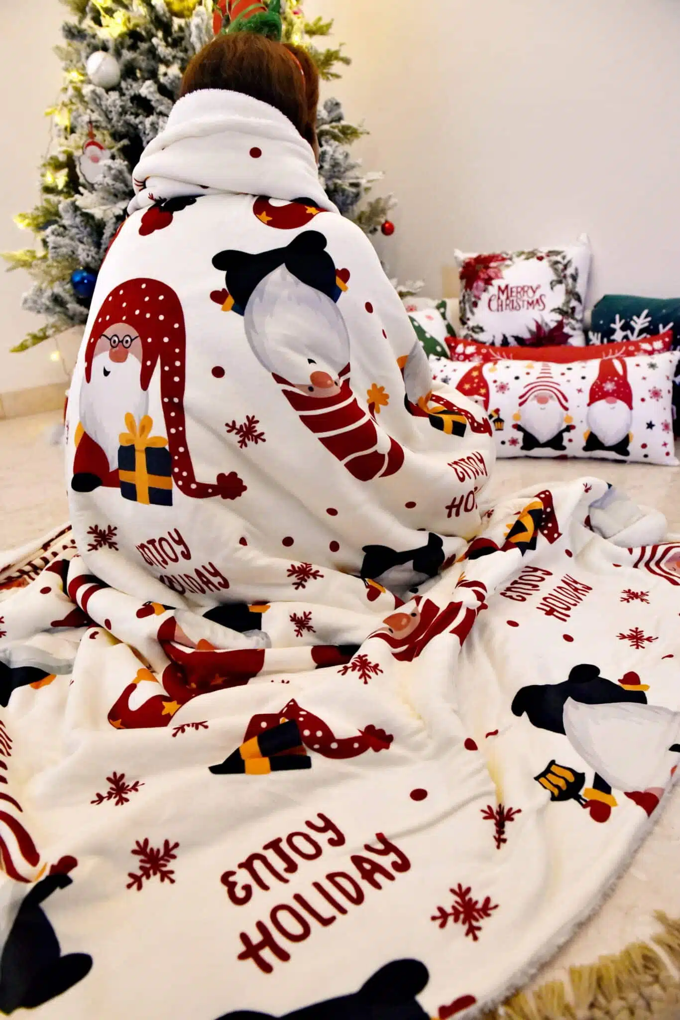 Throw Blanket The Playful Elf 3 MAS3783 scaled