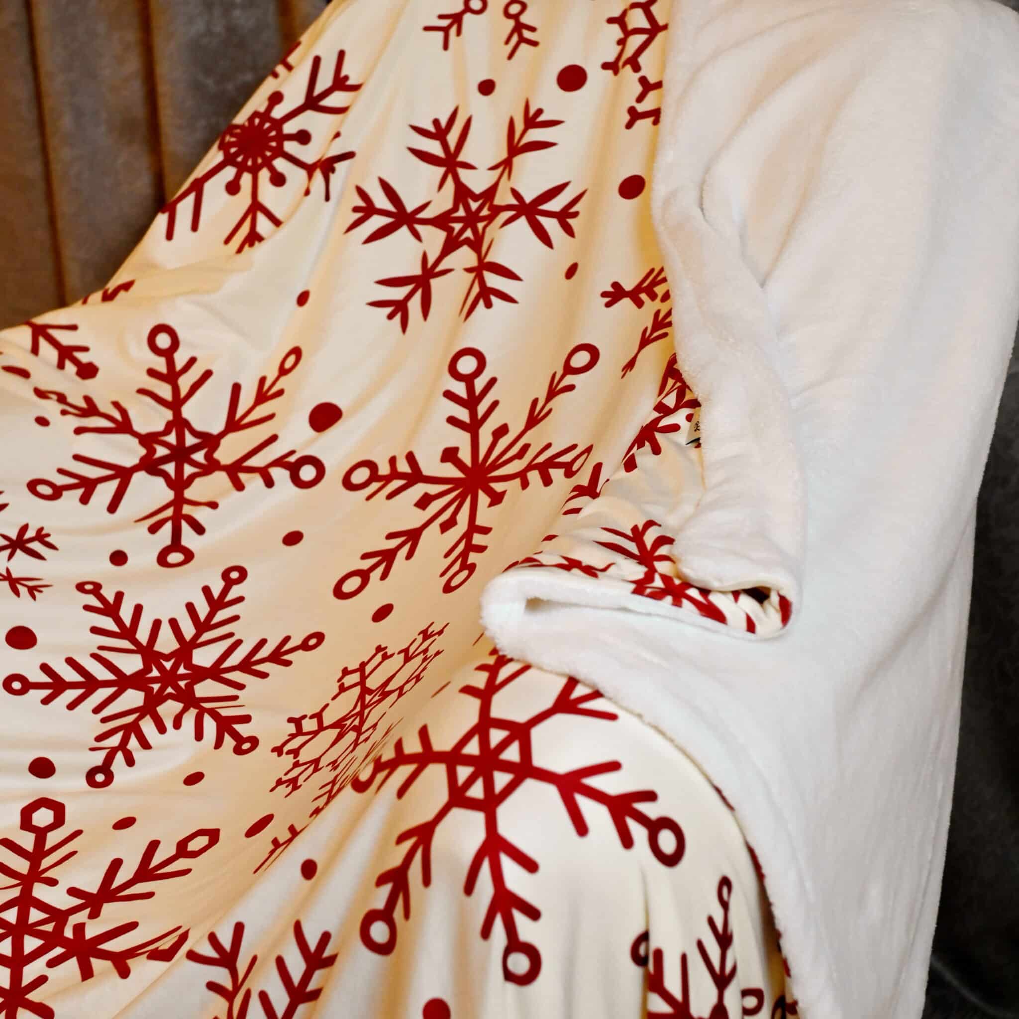 Throw Blanket Snow Flake White 2 MAS 0518 scaled