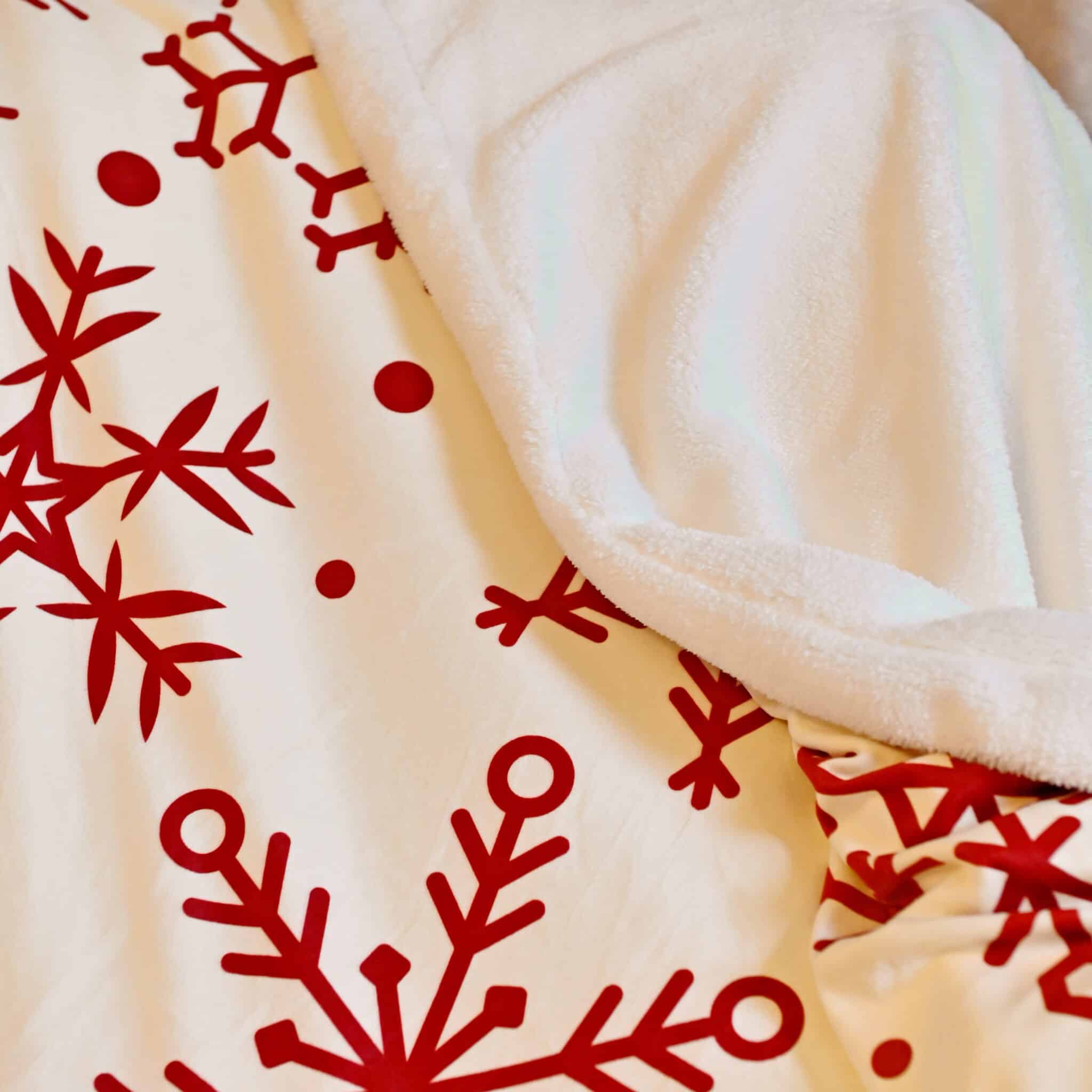 Throw Blanket Snow Flake White 4 MAS 0544 scaled