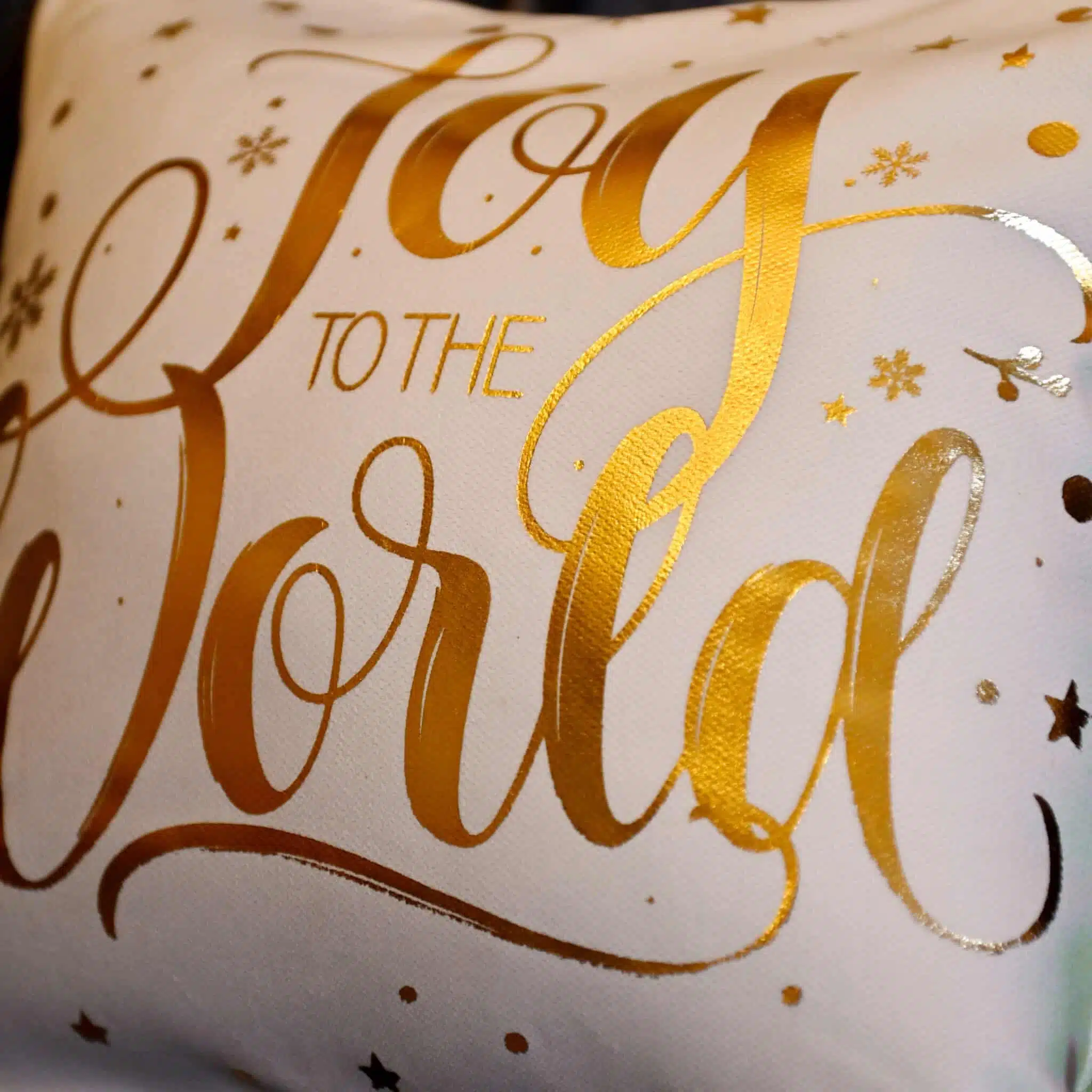 Cushion Joy to the World gold 6 MAS 0613 scaled