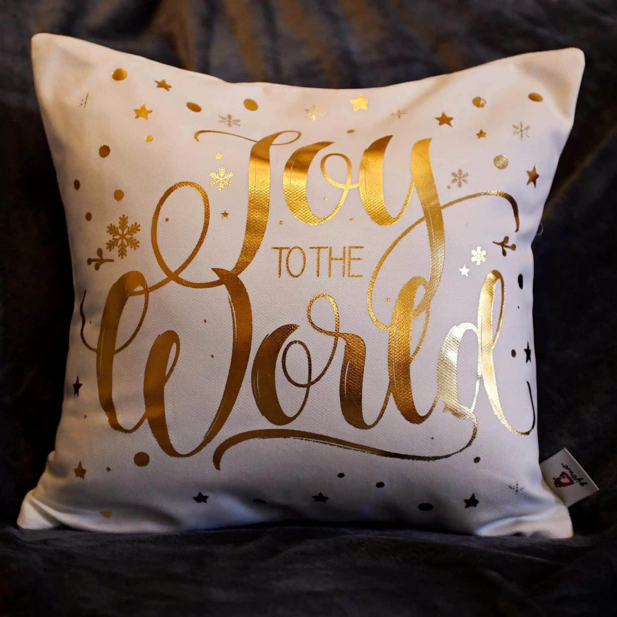 Cushion Joy to the World gold 5 MAS 0617 scaled