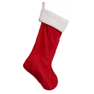 Red Velvet Socks with fur Small