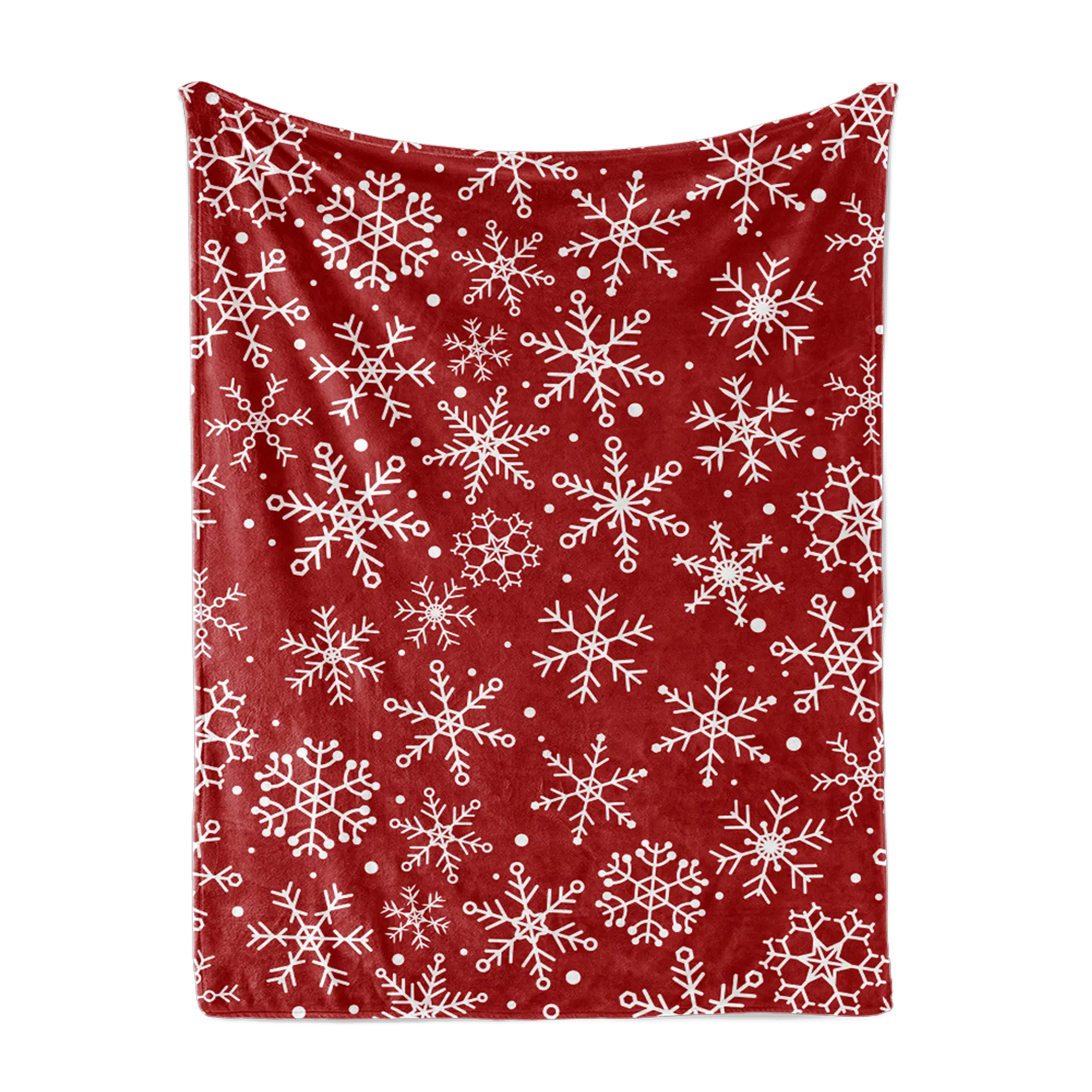 Throw Blanket The Snow Flake Red 1 Throw Blanket The Snow Flake Red