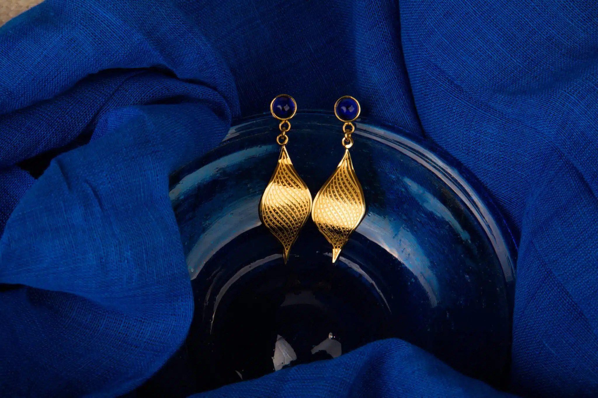 Leaf Earring 18K Gold Plated 4 MG 1813 edited scaled