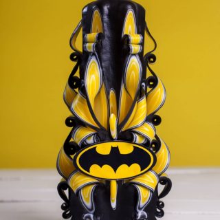 Batman Carved Candle
