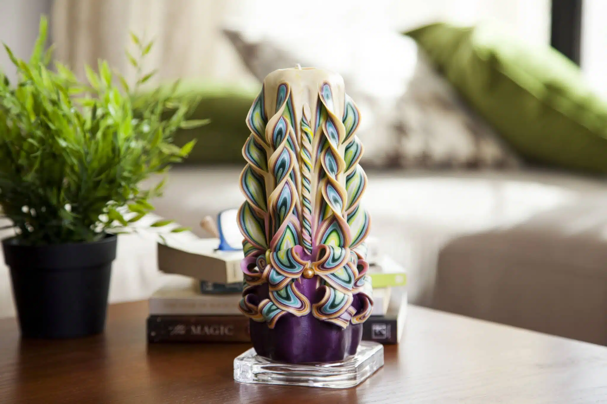 Peacock Candle 1 Peacock Candle