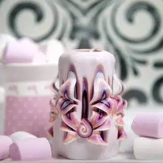 Marshmallow candle