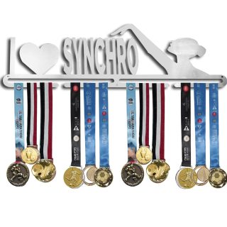 I Love Synchro Medal Hanger