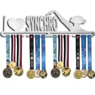 I Love Synchro Medal Hanger