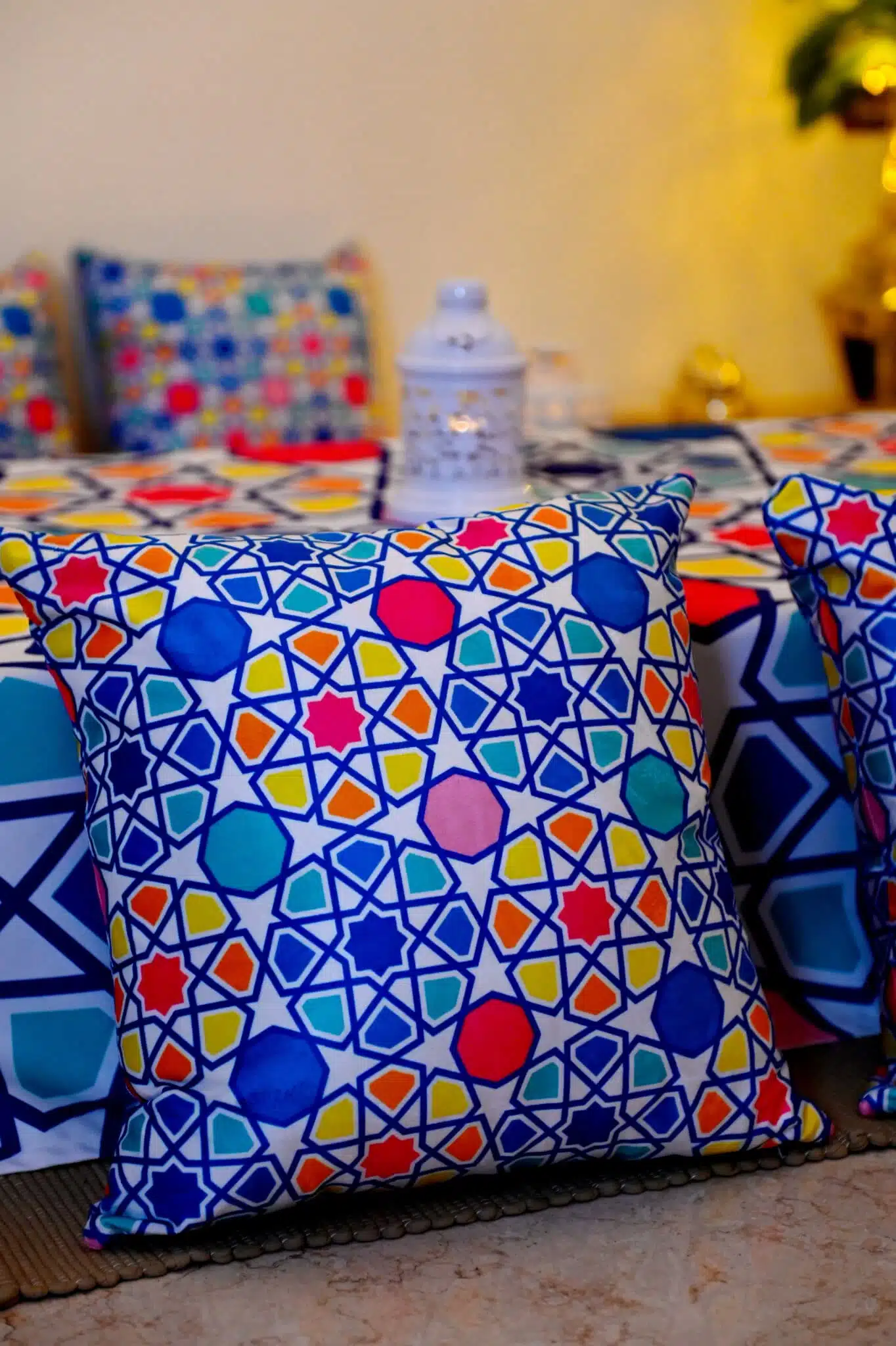 Colorful Arabseque cushion 1 Colorful Arabseque cushion