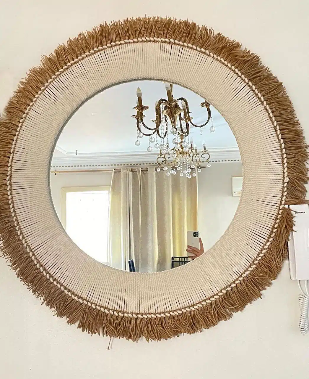 Macrame mirror 1 Macrame mirror