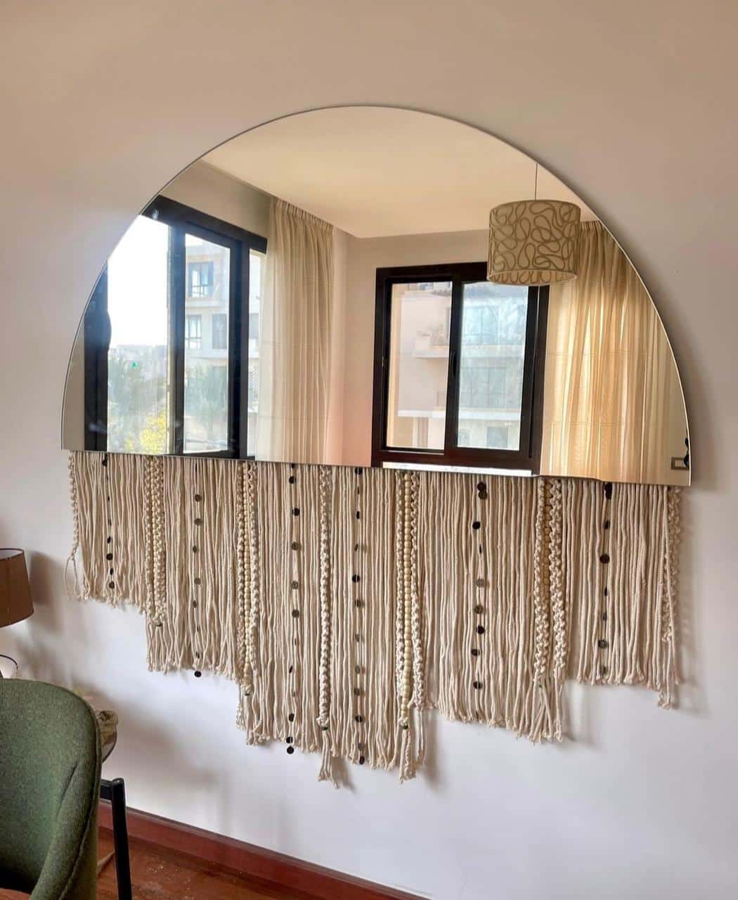 Macrame mirror 1 Macrame mirror