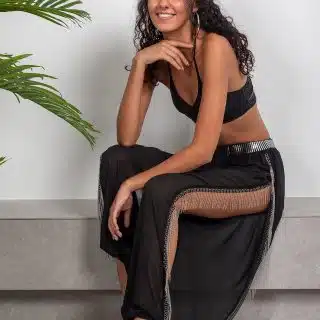 Tassle coverup pants