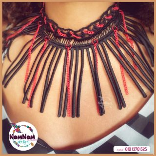 Funky Fabric Chain Choker