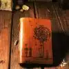 Dandelion leather notebook