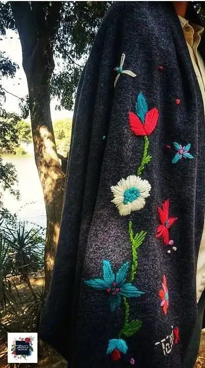 Blue Bohemian Shawl 2 Navy1