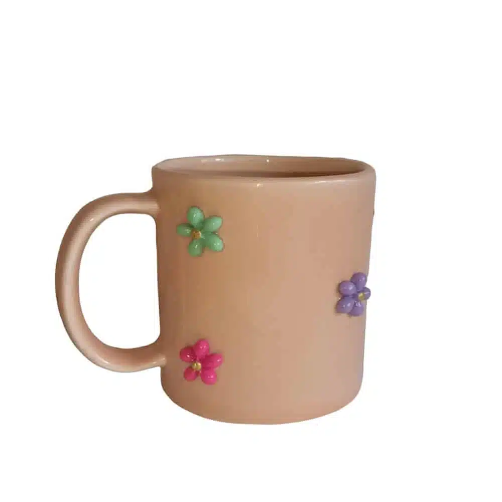 Flower - Simone Porcelain Mug - 300ml 1 Flower - Simone Porcelain Mug - 300ml