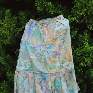Handmade tie dye girls skirt