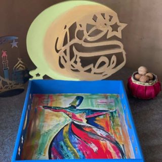 Ramadan Tray Blue x Gold