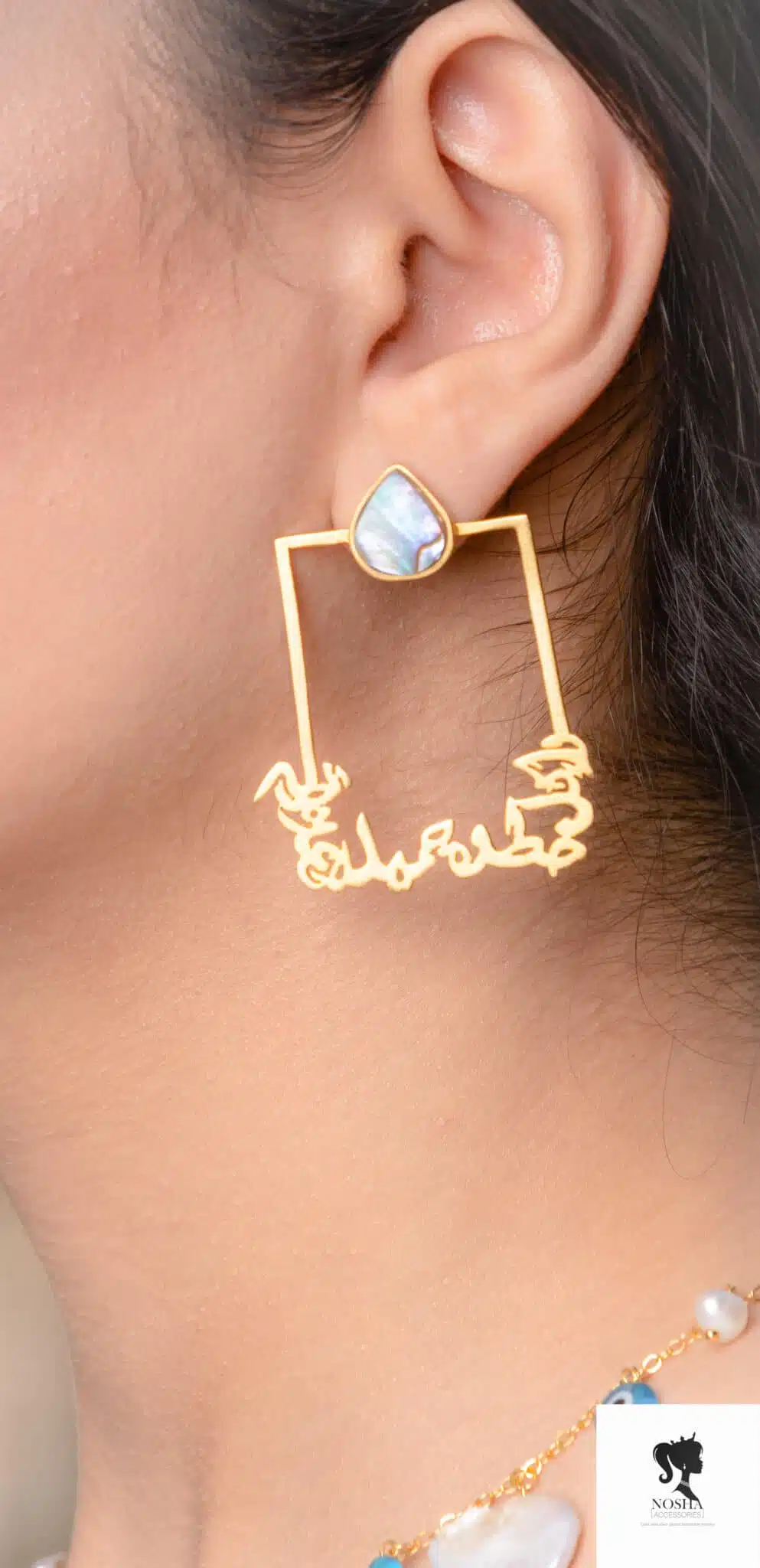 Handmade copper earring plated with gold 18k 1 Handmade copper earring plated with gold 18k