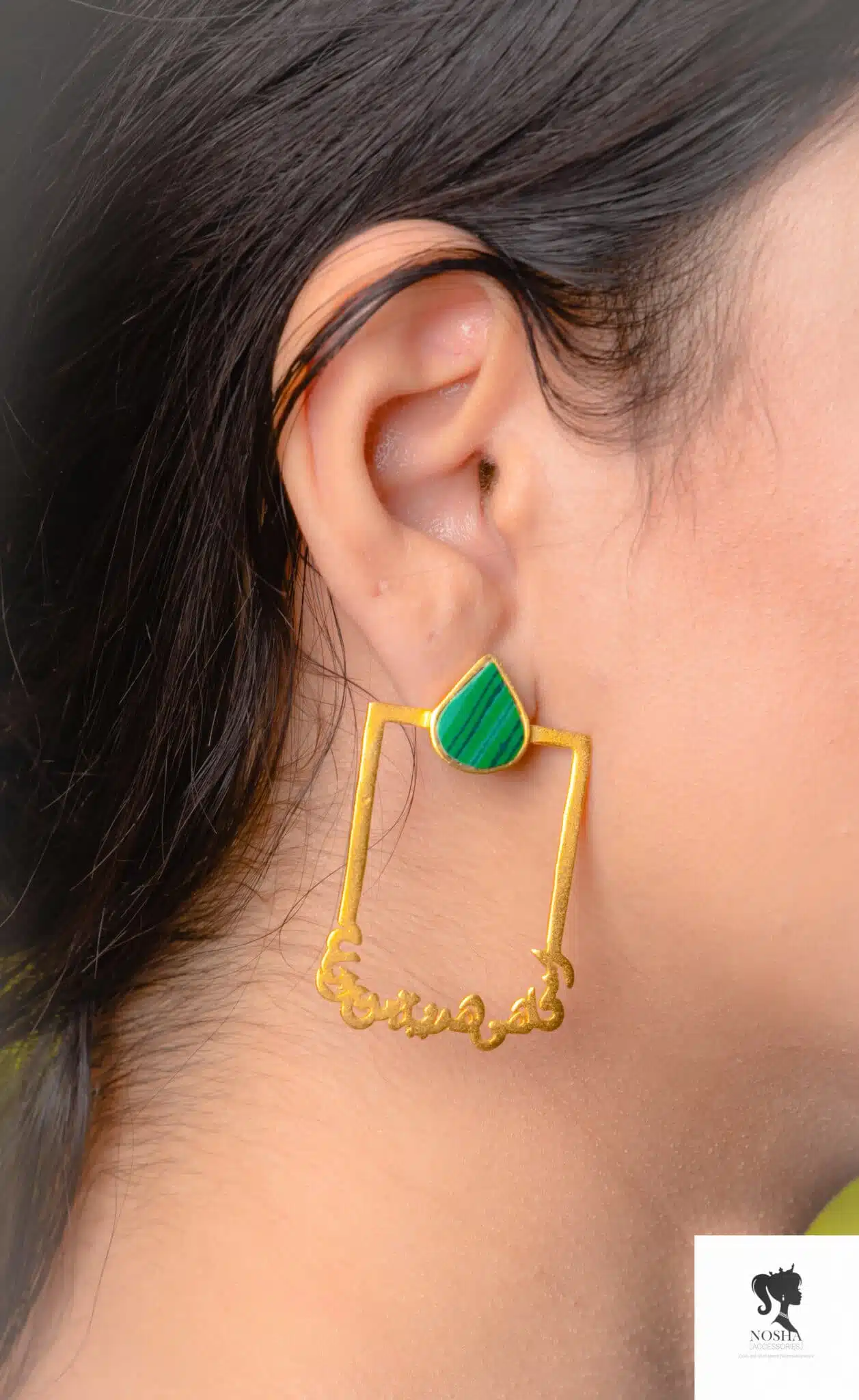 Handmade copper earring plated with gold 18k 1 Handmade copper earring plated with gold 18k