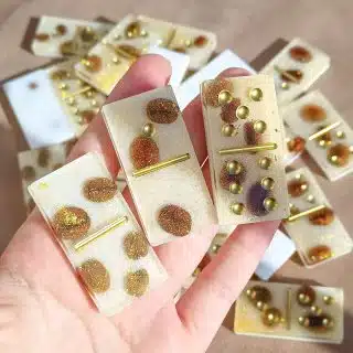 Coffee beans dominoes game