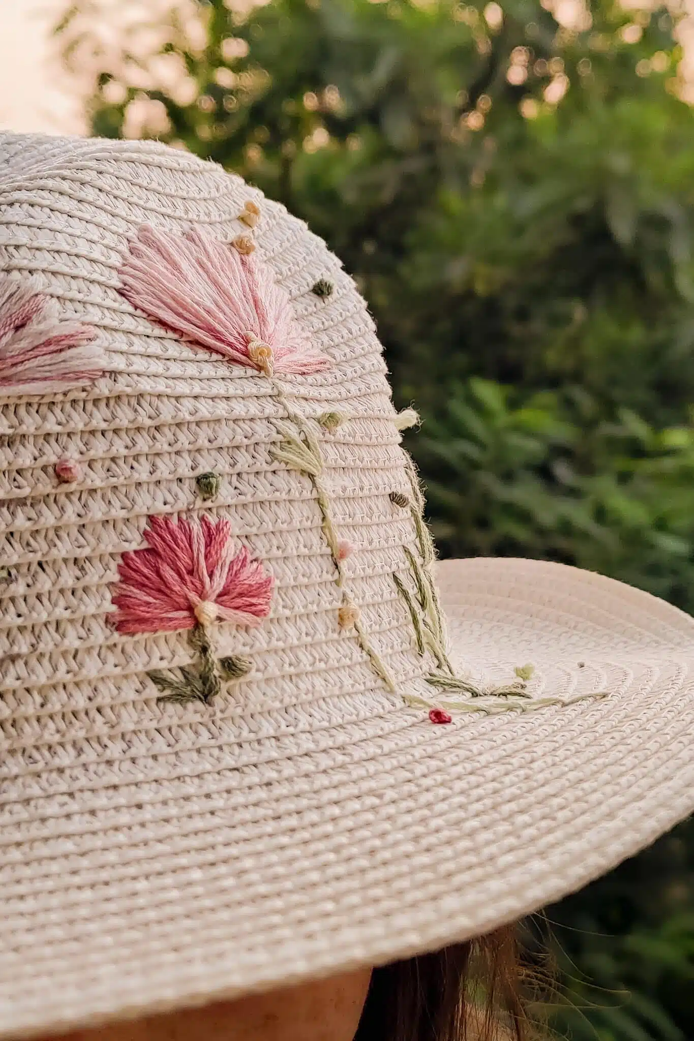 Cowboy White Straw Floral Hat 2 P 20240824 191317 scaled