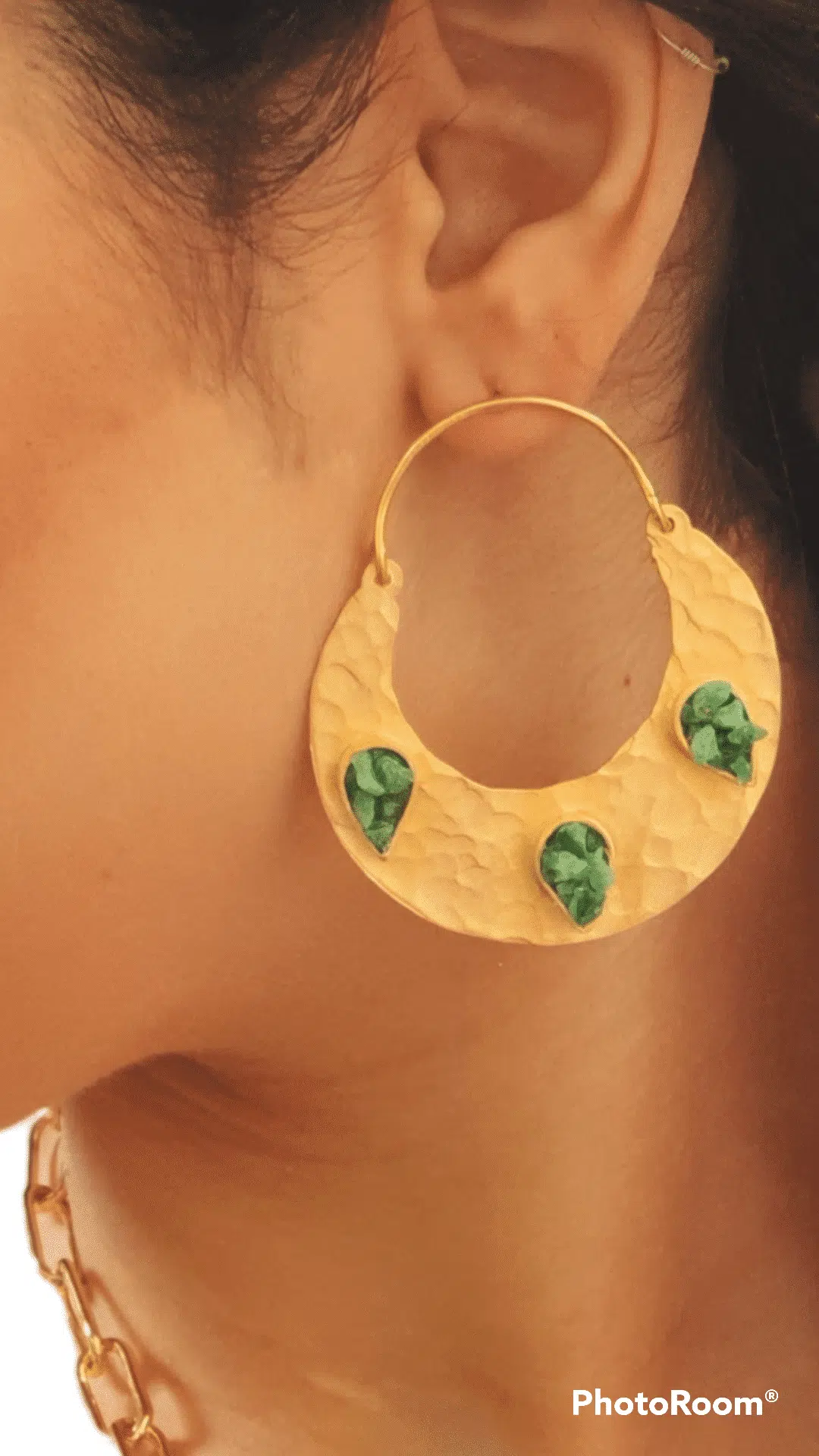 Handmade copper earring 1 Handmade copper earring