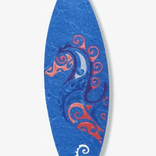 Tableau #3 seahorse in a surfboard form