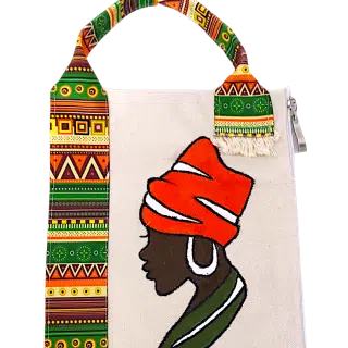 Handpainted clutch Africano