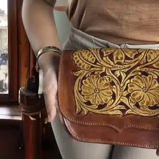 Genuine leather flory crossbody bag