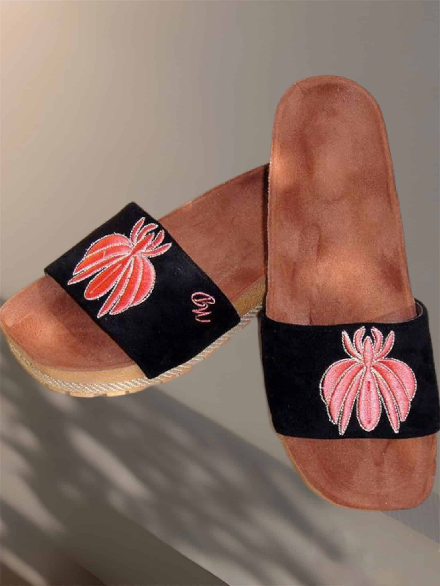 Black bee slipper 1 Black bee slipper