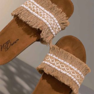 Beige slipper