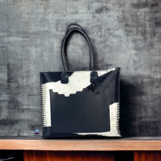 Genuine leather Mega hairy bag