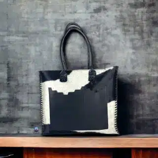 Genuine leather Mega hairy bag