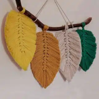 Tree leaves Macrame wall hanging - Color 3