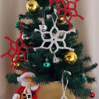 Christmas snowflakes Ornaments (Set of 4)