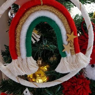Christmas rainbow decor/ Ornament
