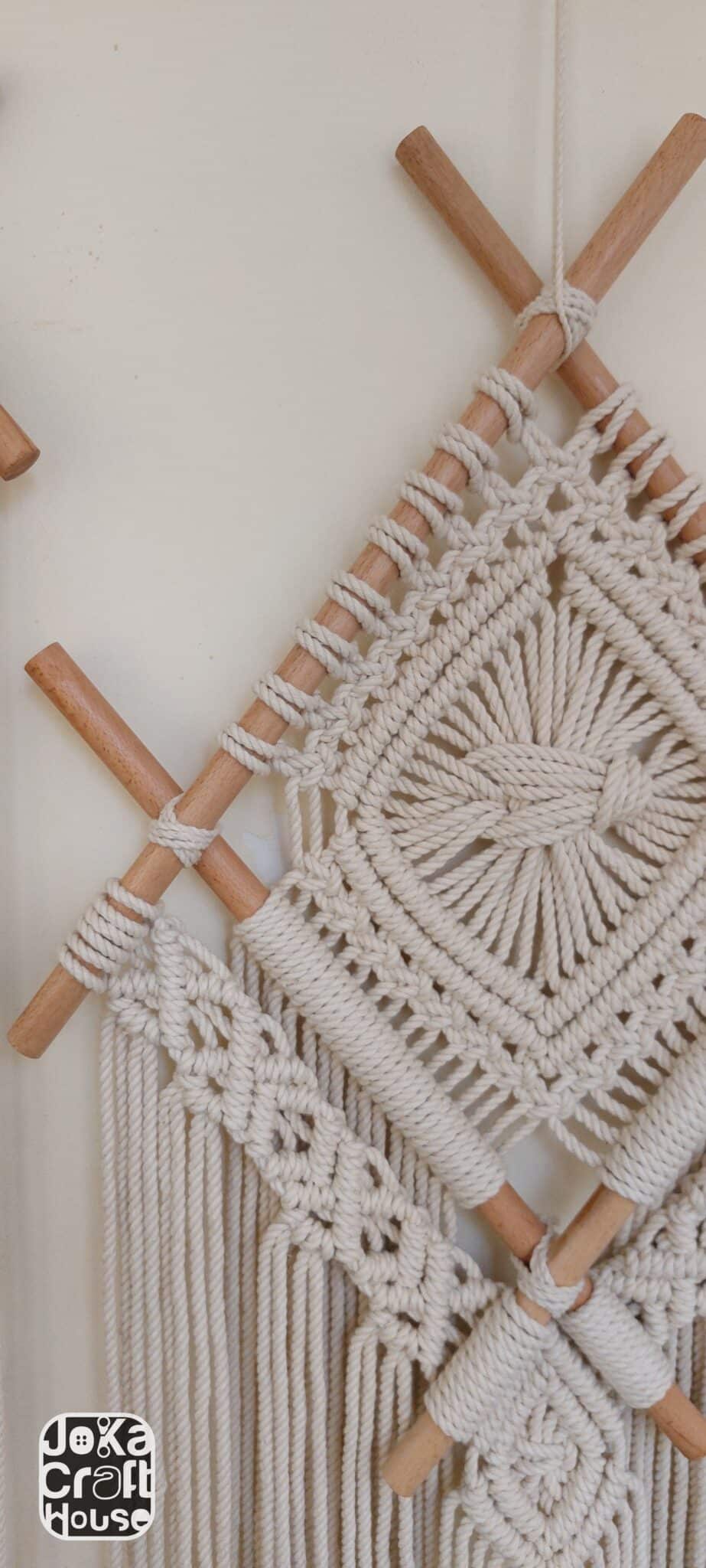 Diamond Macrame wall hanging 4 Photo 1687431803272 scaled