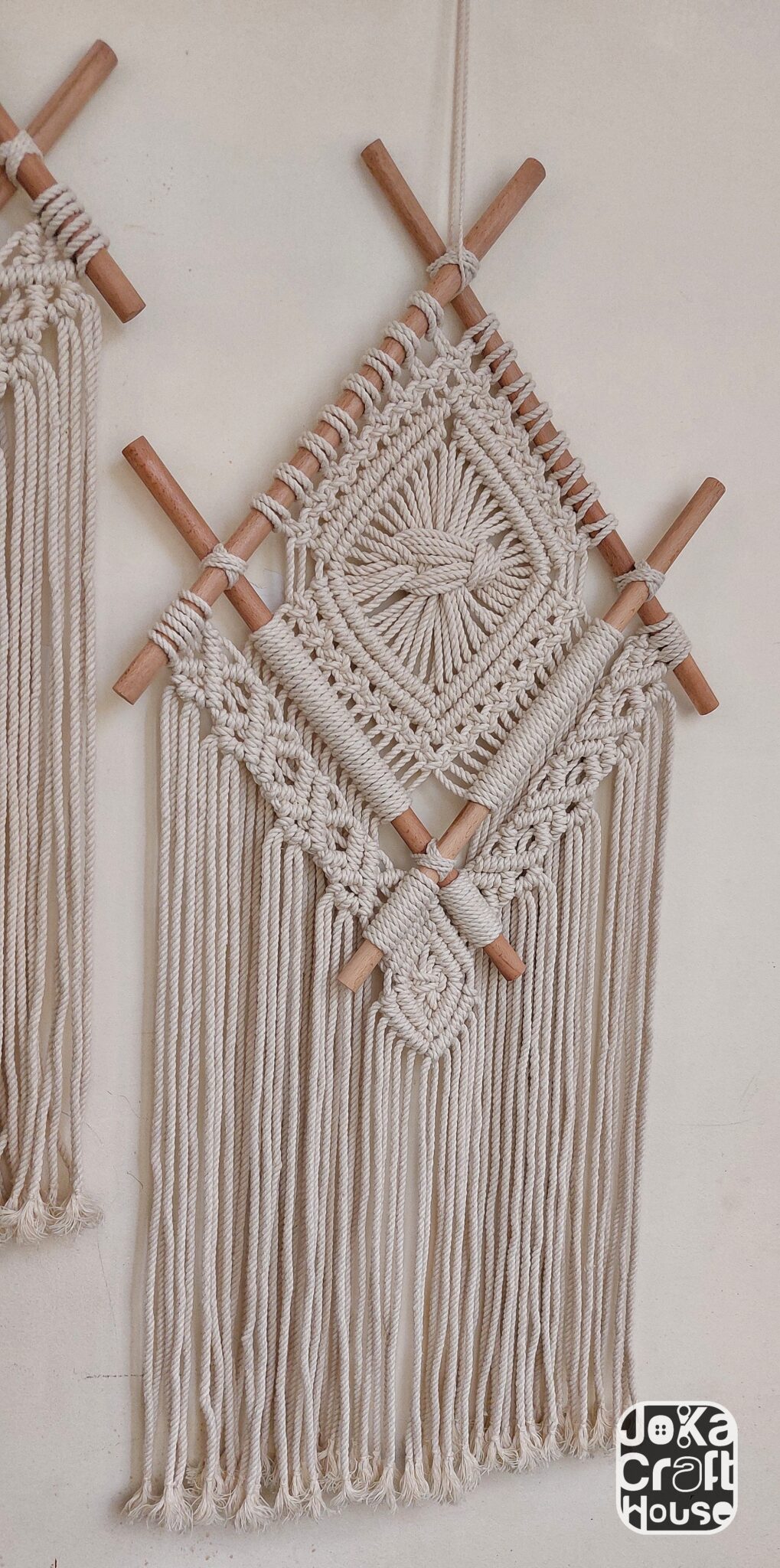 Diamond Macrame wall hanging 3 Photo 1687431930710 scaled
