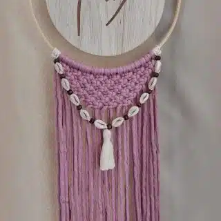 Macrame & Sea Shells Wall Hanging (With name)