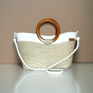 Sea foam purse