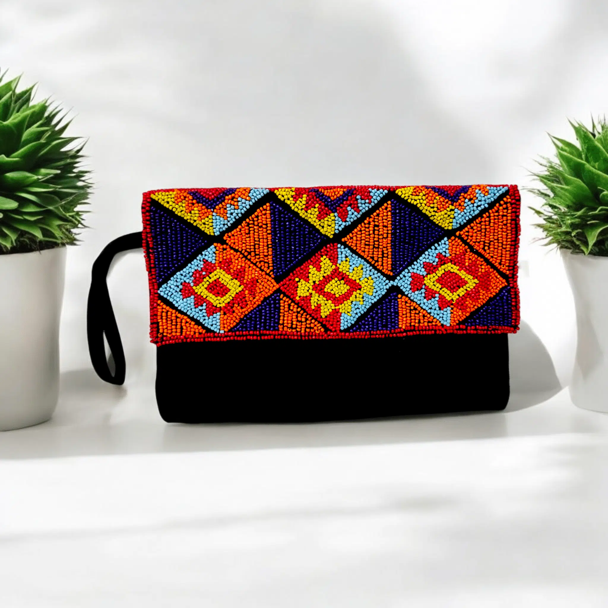 Sinawy Colorful Beaded clutch 1 Sinawy Colorful Beaded clutch