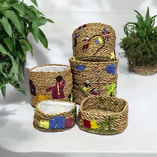 Handmade embriodery baskets