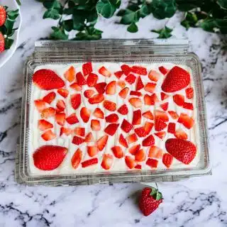 Tres Leches cake strawberry
