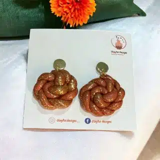 earrings, handmade, polymer clay