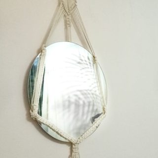 macrame mirror