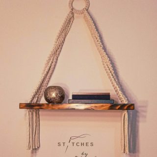 macrame shelf